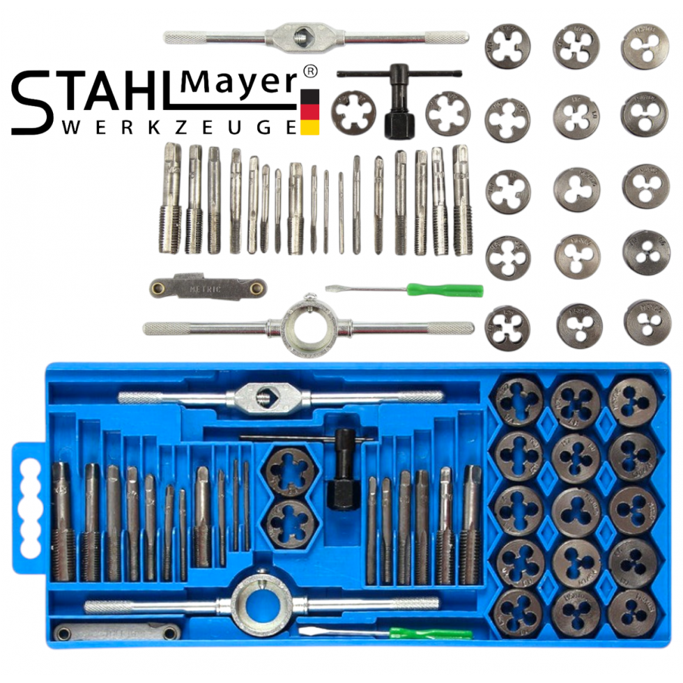 Метчици и Плашки Комплект 40 части STAHLМAYER