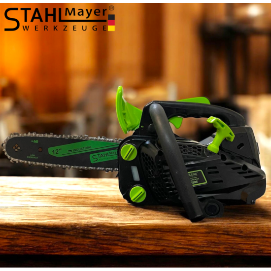 Бензинова Мини Резачка за Дърва Кастрене STAHLMAYER 25.4cc 30см шина 2 вериги Мини Верижен Трион Бензинова Мини Резачка за Дърва Кастрене STAHLMAYER 25.4cc 30см шина 2 вериги Мини Верижен Трион