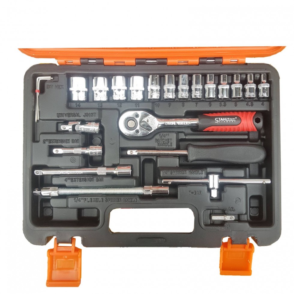 Комплект Куфар Гедоре 46 части Stahlmayer Комплект Куфар Гедоре 46 части Stahlmayer