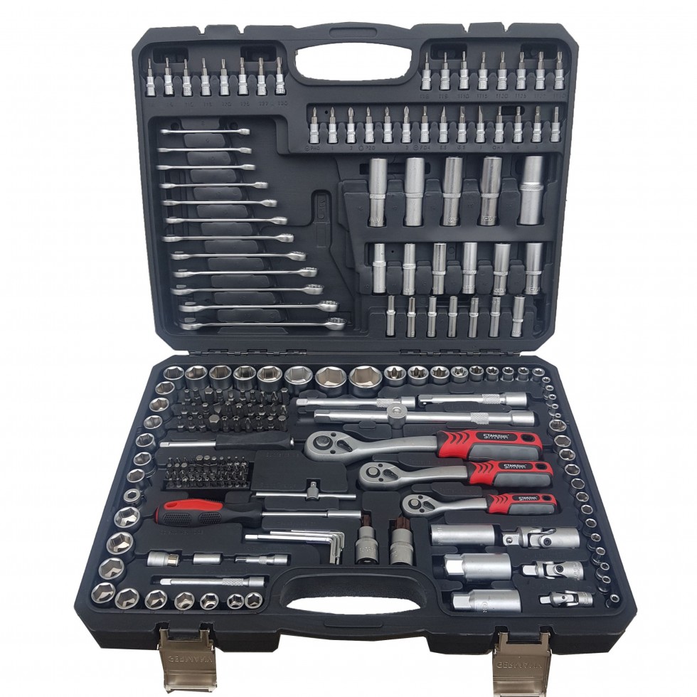 Гедоре Звездогаечни Ключове Куфар с Инструменти 216 части STAHLМAYER Гедоре с + 3 БРОЯ Извити Тресчотки и ключове 8-22мм в куфар Гедоре Звездогаечни Ключове Куфар с Инструменти 216 части STAHLМAYER Гедоре с + 3 БРОЯ Извити Тресчотки и ключове 8-22мм в куфар