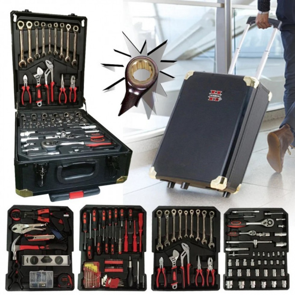 Куфар с Инструменти 499 части на колела STAHL MAYER. Tресчотка, тресчотни ключове, отвертки. Куфар с Инструменти 499 части на колела STAHL MAYER. Tресчотка, тресчотни ключове, отвертки.