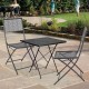 Градинска комплект - сгъваема маса и два сгъваеми стола метални MILANO Градинска комплект - сгъваема маса и два сгъваеми стола метални MILANO