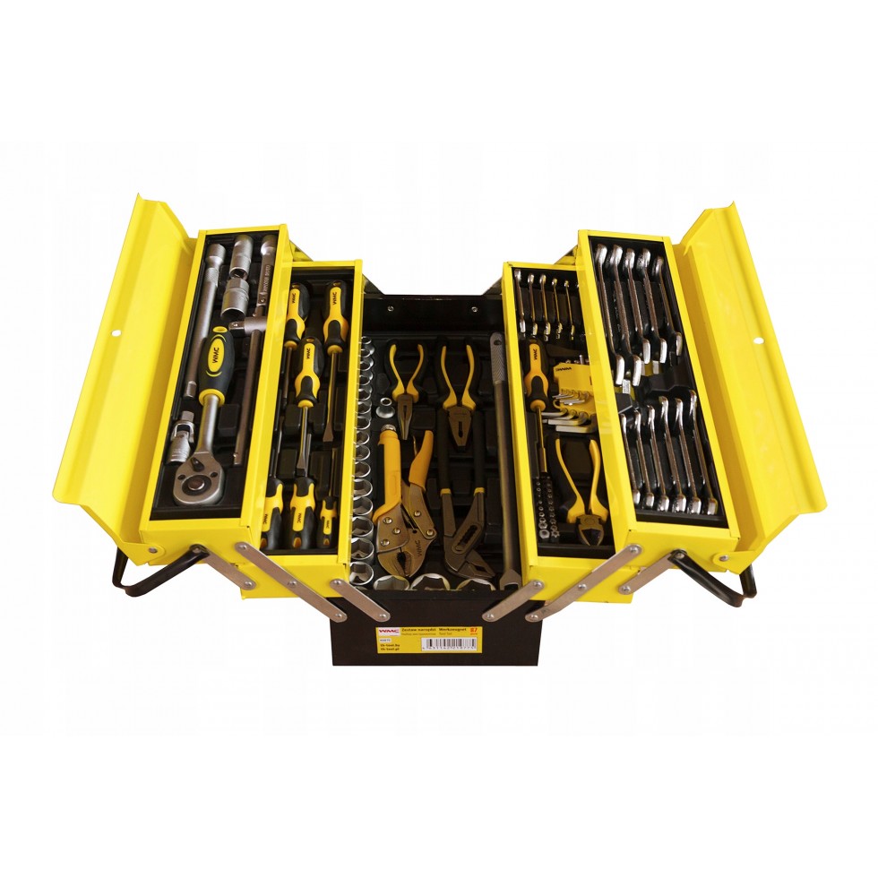 Комплект Инструменти WMC в практичен метален куфар 60 части Комплект Инструменти WMC в практичен метален куфар 60 части