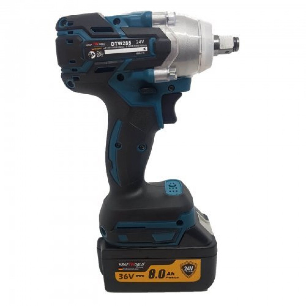 Безчетков Комбиниран Акумулаторен Ударен Гайковерт-Винтоверт KraftWorld 36V 8Ah 850 N/m Безчетков Комбиниран Акумулаторен Ударен Гайковерт-Винтоверт KraftWorld 36V 8Ah 850 N/m