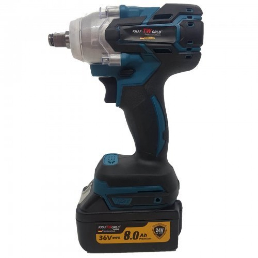 Безчетков Комбиниран Акумулаторен Ударен Гайковерт-Винтоверт KraftWorld 36V 8Ah 850 N/m Безчетков Комбиниран Акумулаторен Ударен Гайковерт-Винтоверт KraftWorld 36V 8Ah 850 N/m