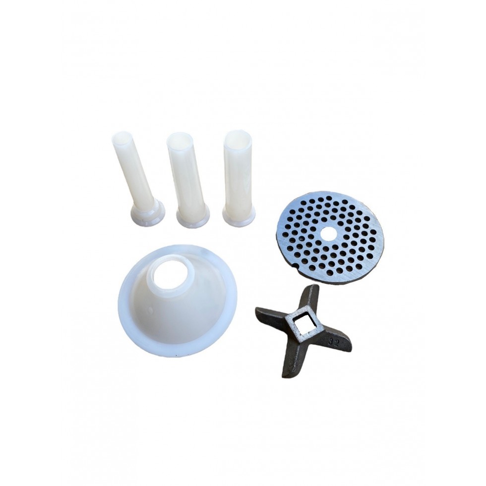 Месомелачка Чугун Румънска №32 с Електромотор 1.5kW 1500об. и Метална фуния Месомелачка Чугун Румънска №32 с Електромотор 1.5kW 1500об. и Метална фуния