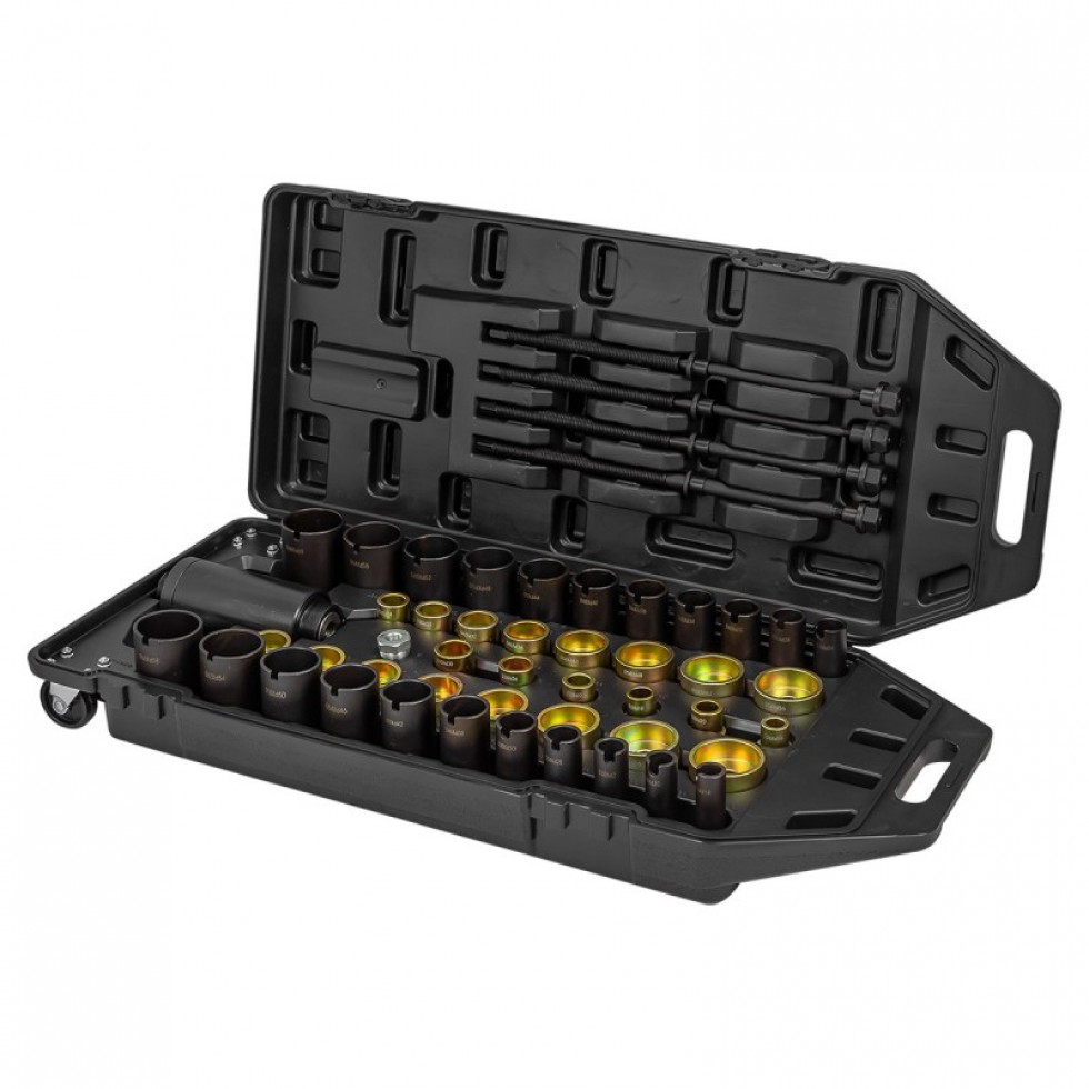 Хидравличен Комплект за Монтаж и Демонтаж на Шарнири Селенови Втулки Лагери Семеринги и други 49 части JCB JCB-949T1 Хидравличен Комплект за Монтаж и Демонтаж на Шарнири Селенови Втулки Лагери Семеринги и други 49 части JCB JCB-949T1