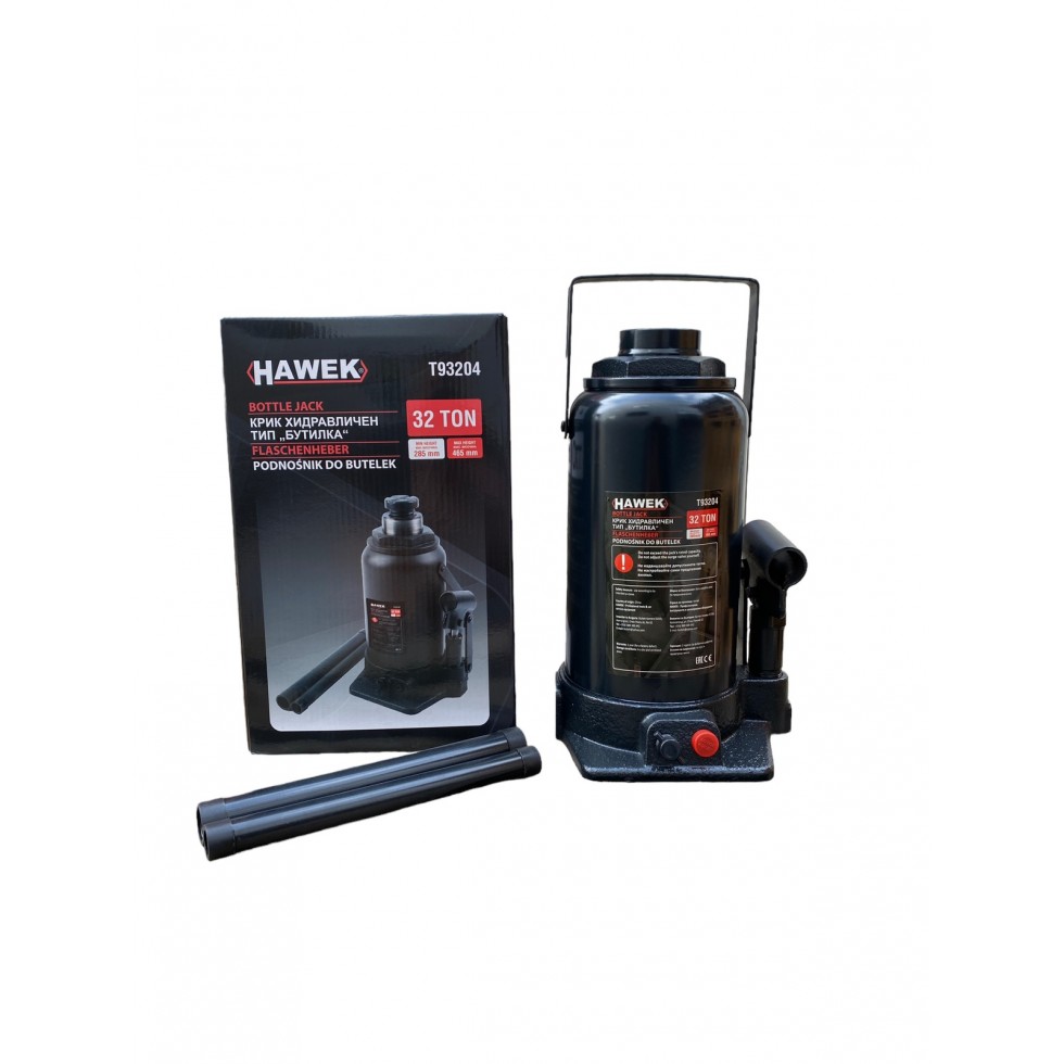 Полски Хидравличен Крик Тип Бутилка 2т. 3т. 5т. 10т. 20т. 32т. Тона HAWEK Полски Хидравличен Крик Тип Бутилка 2т. 3т. 5т. 10т. 20т. 32т. Тона HAWEK