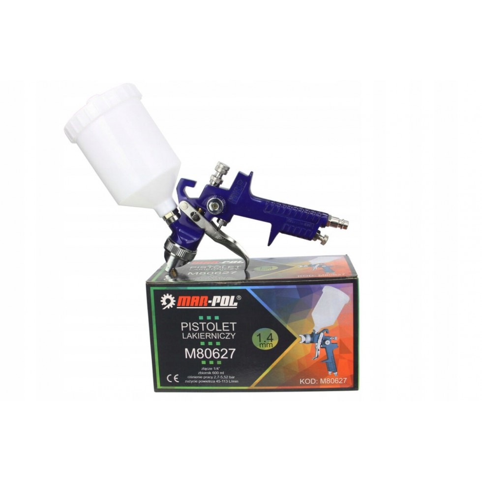 Бояджийски Пистолет с Горно Казанче Mar-Pol HVLP / 1,4 мм M80627 Бояджийски Пистолет с Горно Казанче Mar-Pol HVLP / 1,4 мм M80627