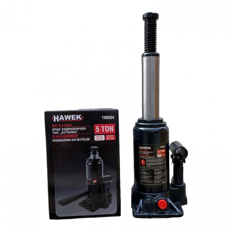 Полски Хидравличен Крик Тип Бутилка 2т. 3т. 5т. 10т. 20т. 32т. Тона HAWEK Полски Хидравличен Крик Тип Бутилка 2т. 3т. 5т. 10т. 20т. 32т. Тона HAWEK