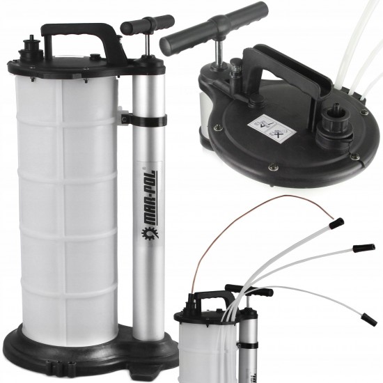 Помпа за Източване на Масло и Спирачна Течност Ръчна и Пневматична 9 литра Mar-Pol  M78306