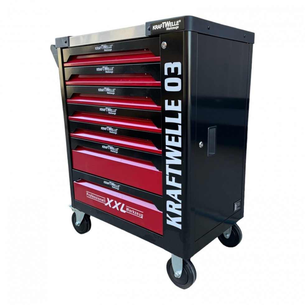 Немски Професионален Шкаф с Инструменти KRAFTWELLE XXL-03 7 Чекмеджета 6 Пълни Немски Професионален Шкаф с Инструменти KRAFTWELLE XXL-03 7 Чекмеджета 6 Пълни