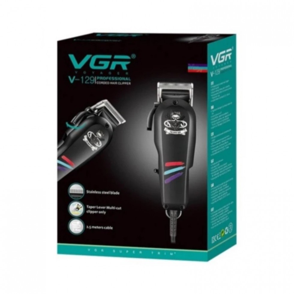 Електрическа Професионална Машинка за Подстригване коса с кабел VGR V- 129 Електрическа Професионална Машинка за Подстригване коса с кабел VGR V- 129