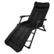 Шезлонг Тип Походно Легло Черен и Сив до 200кг Шезлонг Тип Походно Легло Черен и Сив до 200кг