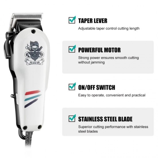 Електрическа Професионална Машинка за Подстригване коса с кабел VGR V- 129 Електрическа Професионална Машинка за Подстригване коса с кабел VGR V- 129