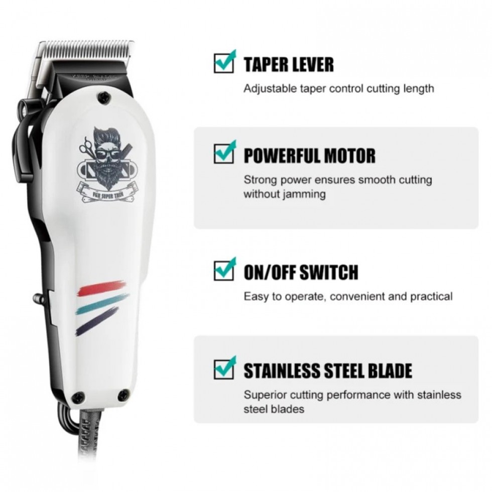 Електрическа Професионална Машинка за Подстригване коса с кабел VGR V- 129 Електрическа Професионална Машинка за Подстригване коса с кабел VGR V- 129