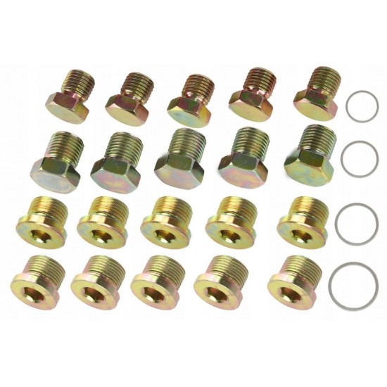 Комплект за ремонт на пробки на картер Mar-Pol M57609 64 части