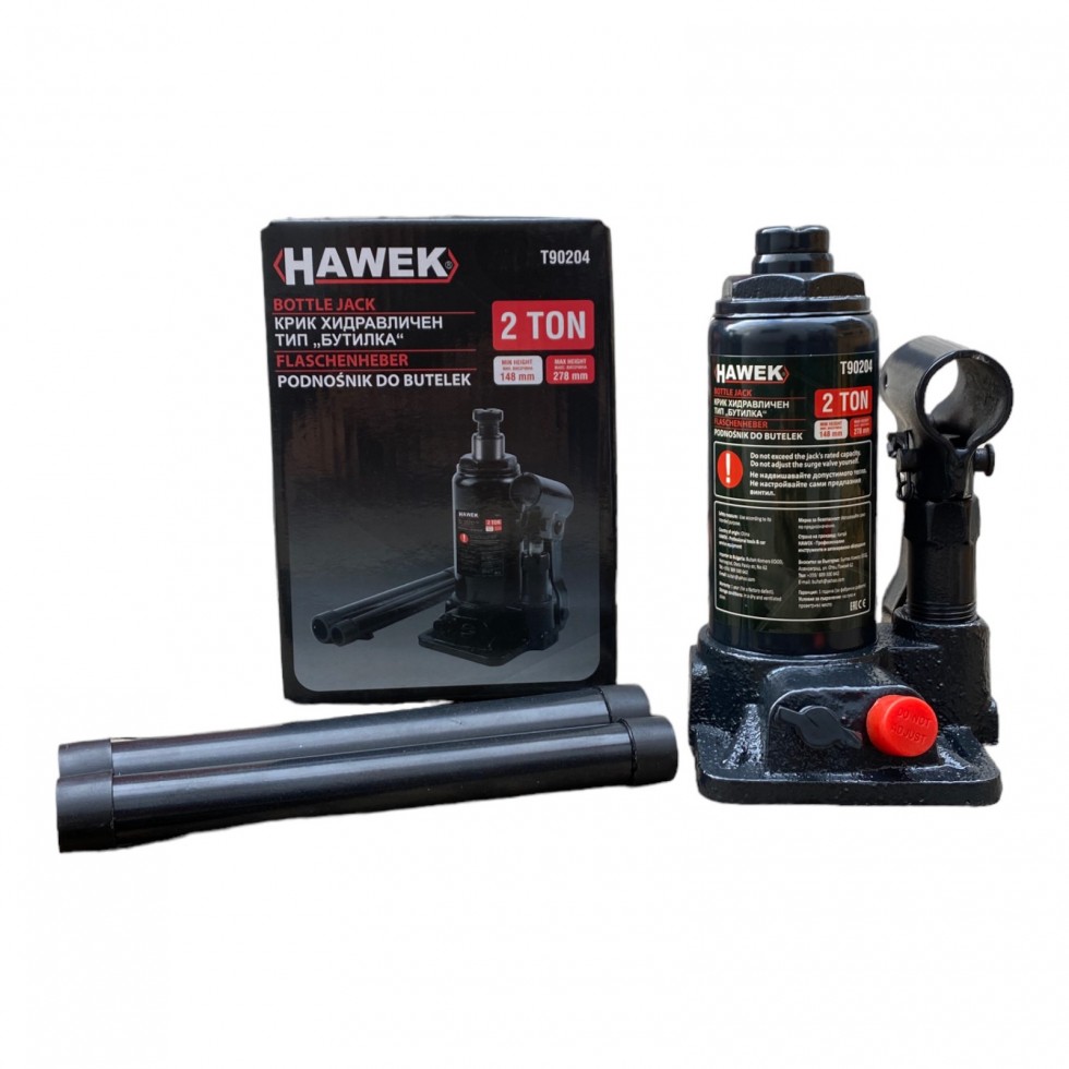 Полски Хидравличен Крик Тип Бутилка 2т. 3т. 5т. 10т. 20т. 32т. Тона HAWEK Полски Хидравличен Крик Тип Бутилка 2т. 3т. 5т. 10т. 20т. 32т. Тона HAWEK