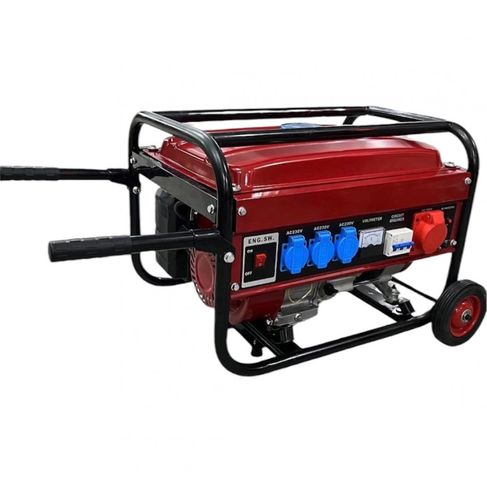 Генератор за Ток 4.5кW KRAFT ROYAL Четиритактов Агрегат Монофазен с Колела Генератор за Ток 4.5кW KRAFT ROYAL Четиритактов Агрегат Монофазен с Колела