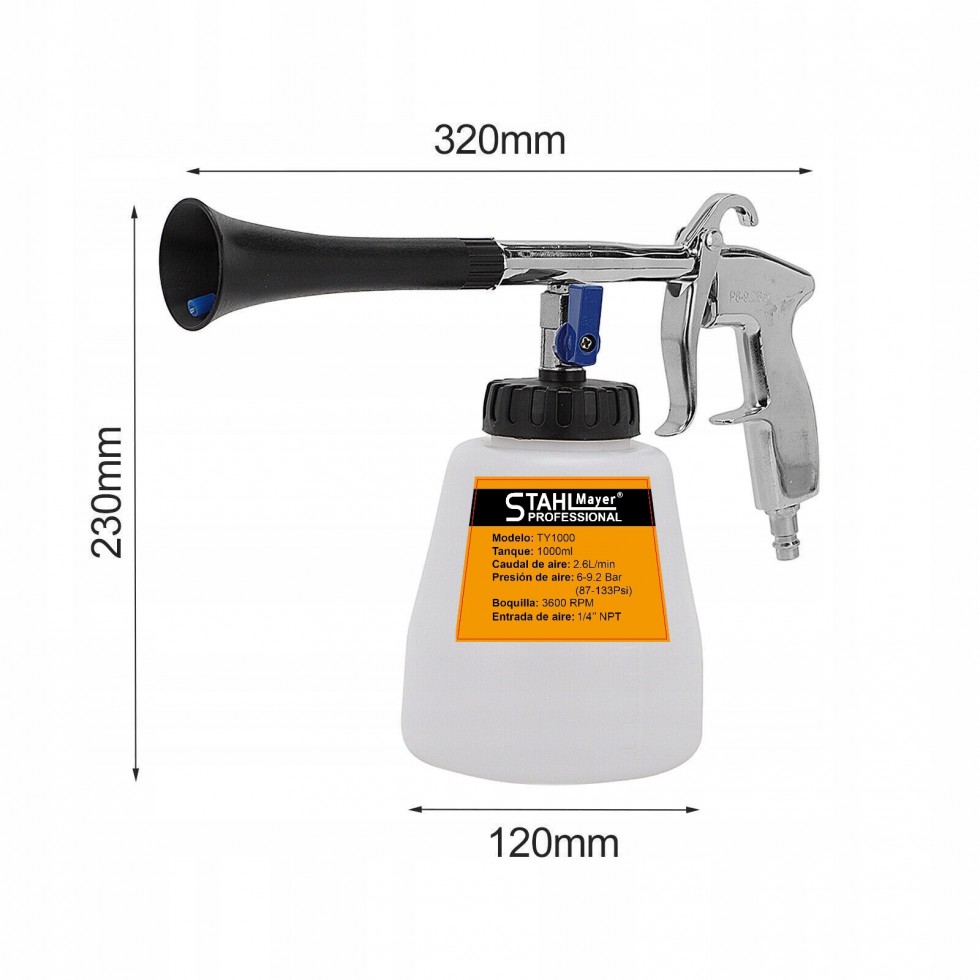 Пистолет за професионално пране и почистване Торнадор STAHLMAYER Пистолет за професионално пране и почистване Торнадор STAHLMAYER