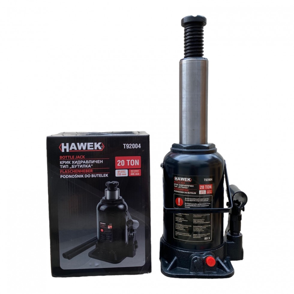 Полски Хидравличен Крик Тип Бутилка 2т. 3т. 5т. 10т. 20т. 32т. Тона HAWEK Полски Хидравличен Крик Тип Бутилка 2т. 3т. 5т. 10т. 20т. 32т. Тона HAWEK