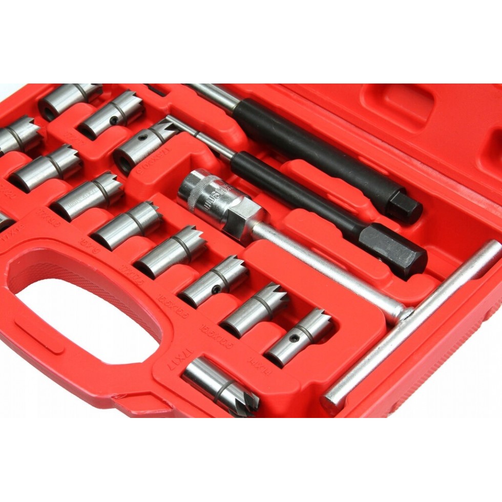 Комплект Фрези за Почистване Леглата на Дюзи 17 части Mar-Pol M57684 Комплект Фрези за Почистване Леглата на Дюзи 17 части Mar-Pol M57684