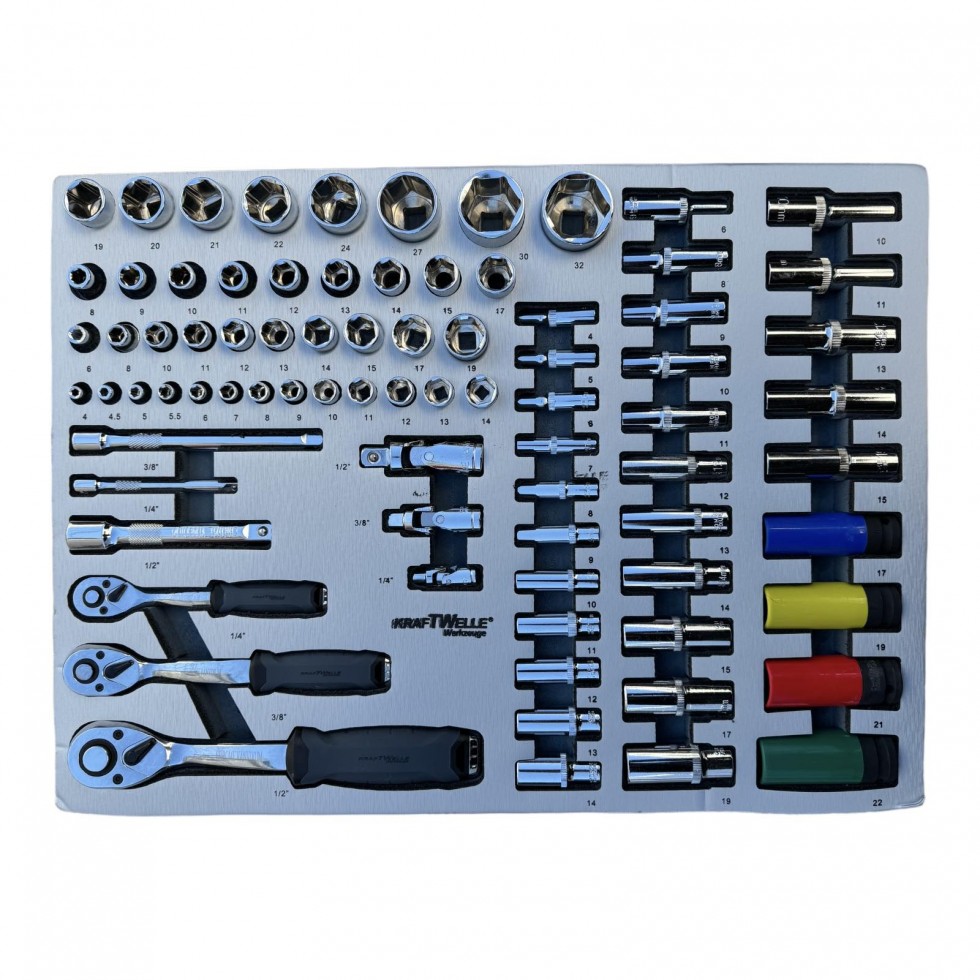 Немски Професионален Шкаф с Инструменти KRAFTWELLE XXL-03 7 Чекмеджета 6 Пълни Немски Професионален Шкаф с Инструменти KRAFTWELLE XXL-03 7 Чекмеджета 6 Пълни