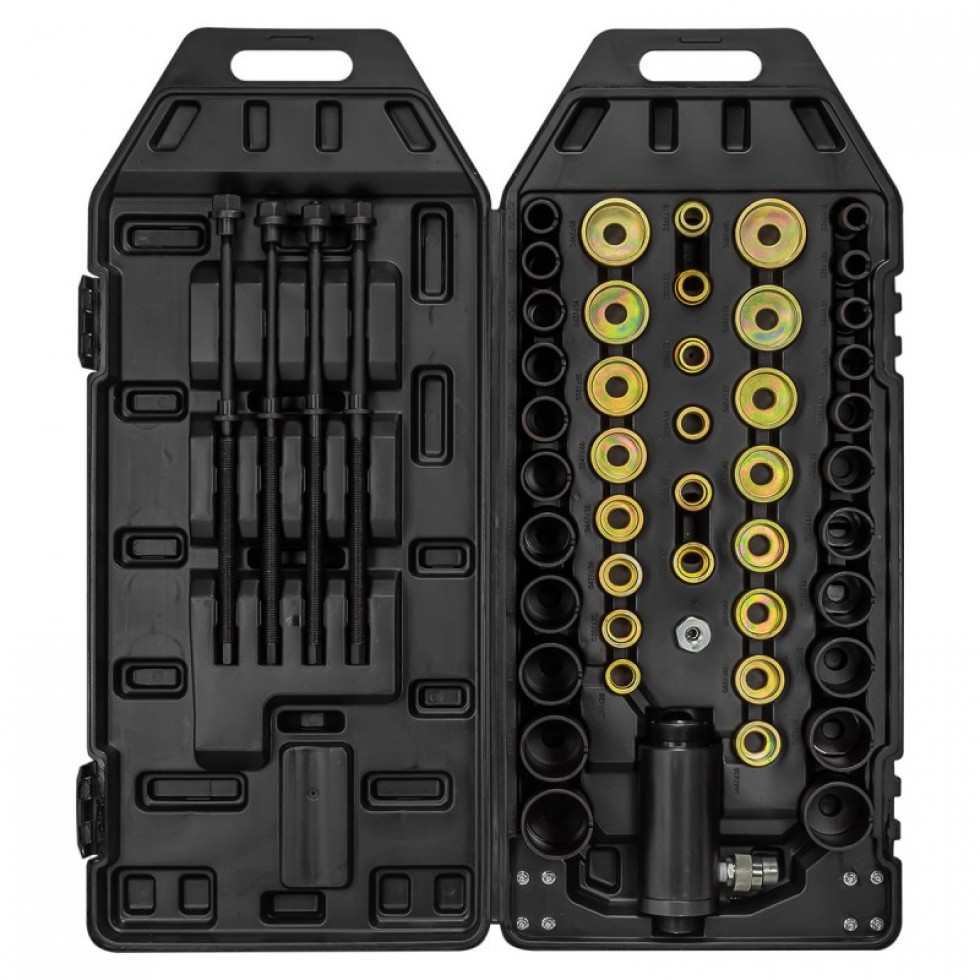 Хидравличен Комплект за Монтаж и Демонтаж на Шарнири Селенови Втулки Лагери Семеринги и други 49 части JCB JCB-949T1 Хидравличен Комплект за Монтаж и Демонтаж на Шарнири Селенови Втулки Лагери Семеринги и други 49 части JCB JCB-949T1