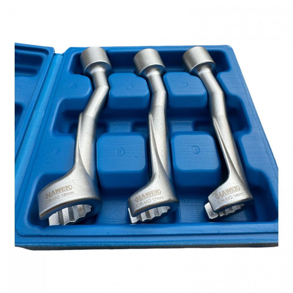 Комплект Ключове за Тръбичките на Дюзите към Инжекторите HAWEK HW-1050 Комплект Ключове за Тръбичките на Дюзите към Инжекторите HAWEK HW-1050