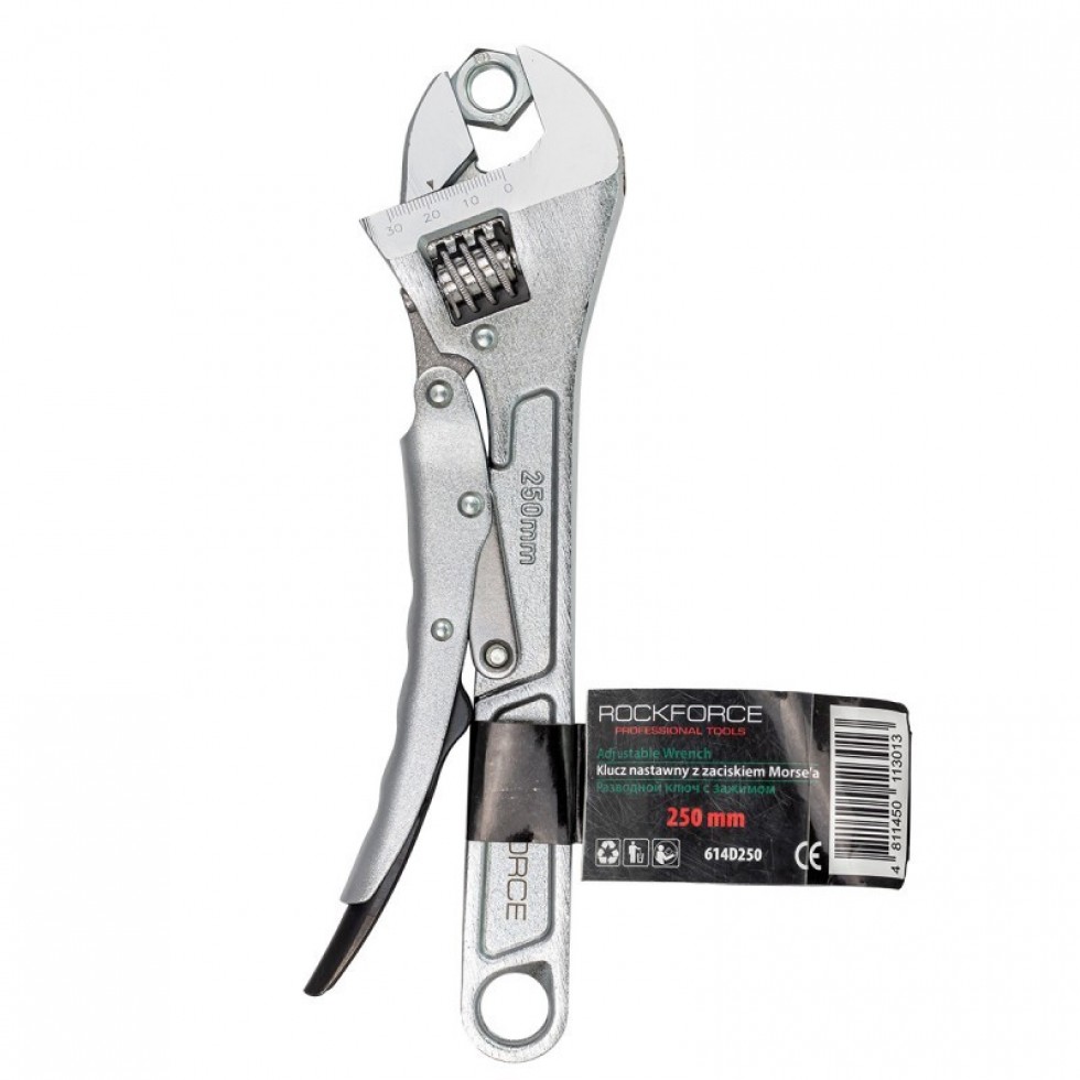 Френски Ключ Тип Чирак ROCKFORCE RF-614D250 250 мм Френски Ключ Тип Чирак ROCKFORCE RF-614D250 250 мм