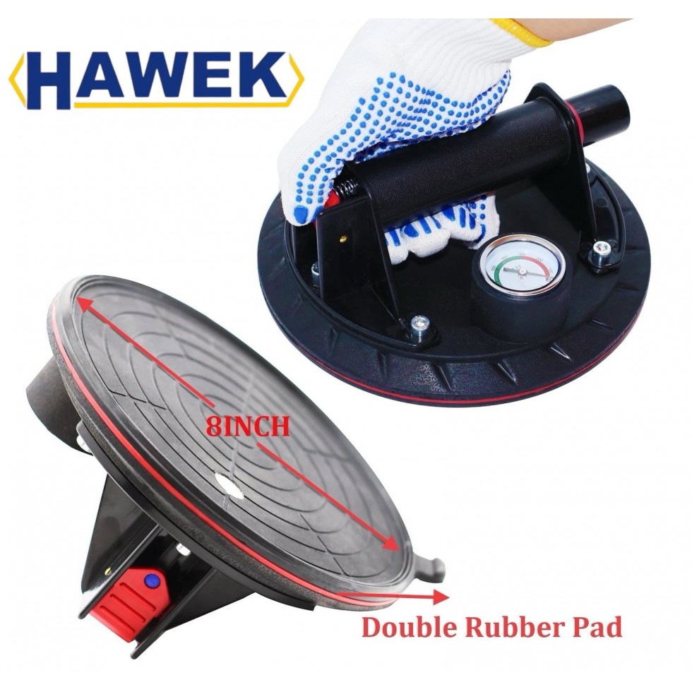 Вендуза с Манометър Вакуумна Помпа Ø200мм HAWEK HW-9016 Вакум Вендуза с Манометър Вакуумна Помпа Ø200мм HAWEK HW-9016 Вакум