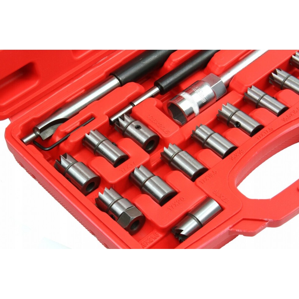 Комплект Фрези за Почистване Леглата на Дюзи 17 части Mar-Pol M57684 Комплект Фрези за Почистване Леглата на Дюзи 17 части Mar-Pol M57684