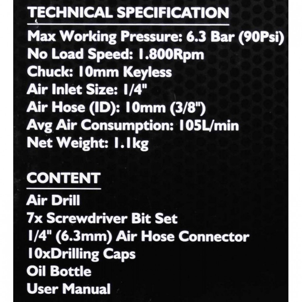 Пневматична Бормашина JCB RP7810 10мм 1/4 Пневматична Бормашина JCB RP7810 10мм 1/4