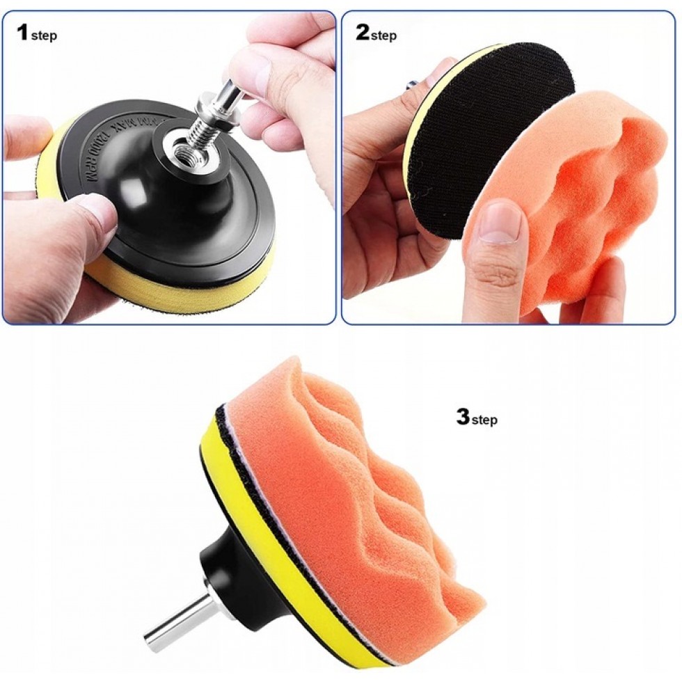 Комплект за Полиране на Фарове и Автомобили 11 части Mar-Pol  M07916