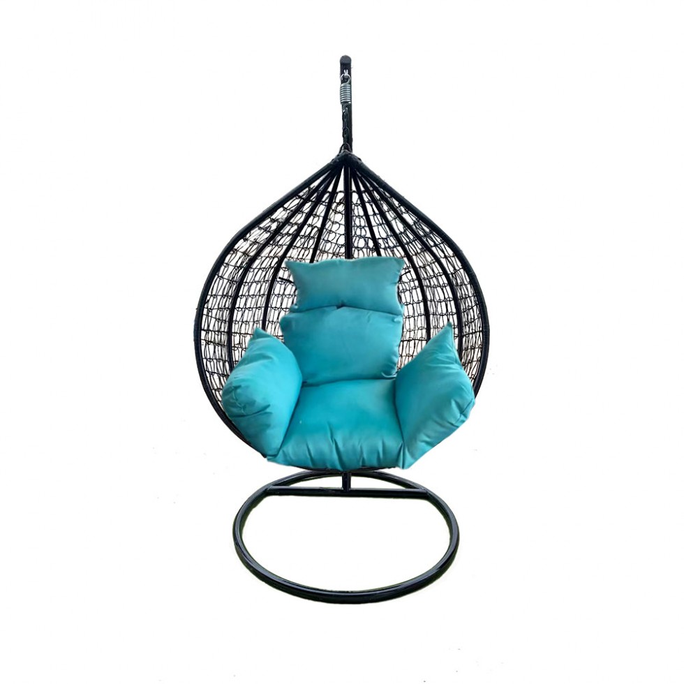 Висящ Градински Ратанов Стол - Люлка Comfort до 200кг бял и кафяв Висящ Градински Ратанов Стол - Люлка Comfort до 200кг бял и кафяв