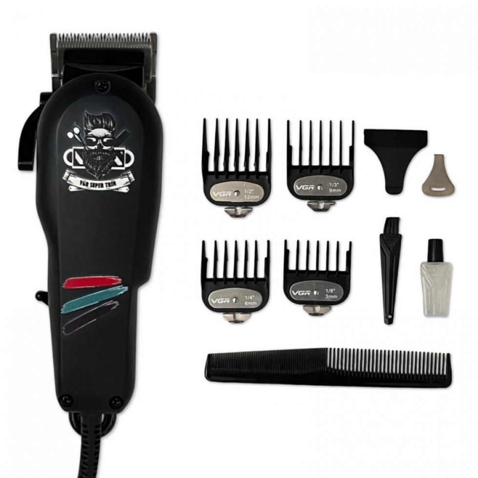 Електрическа Професионална Машинка за Подстригване коса с кабел VGR V- 129 Електрическа Професионална Машинка за Подстригване коса с кабел VGR V- 129