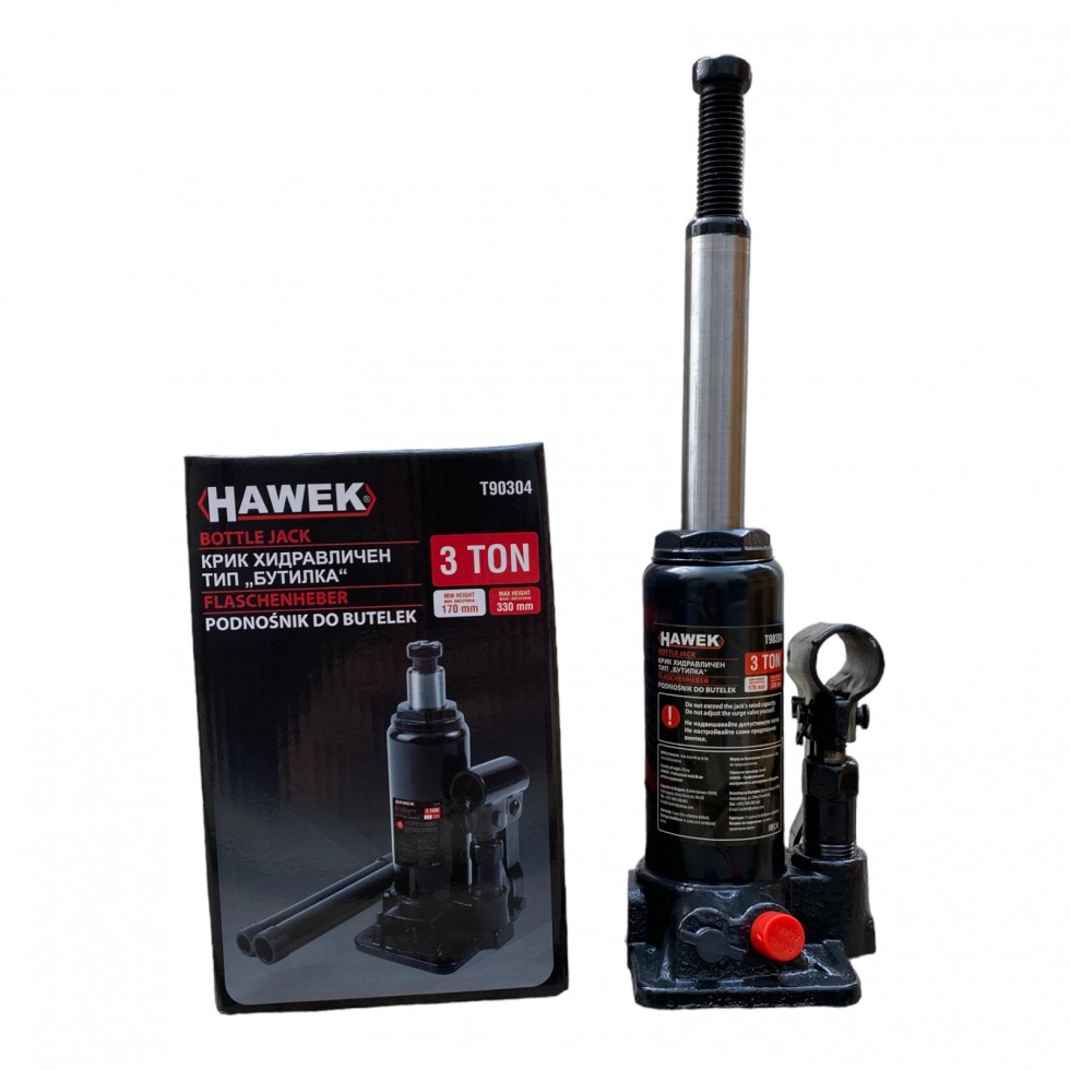 Полски Хидравличен Крик Тип Бутилка 2т. 3т. 5т. 10т. 20т. 32т. Тона HAWEK Полски Хидравличен Крик Тип Бутилка 2т. 3т. 5т. 10т. 20т. 32т. Тона HAWEK