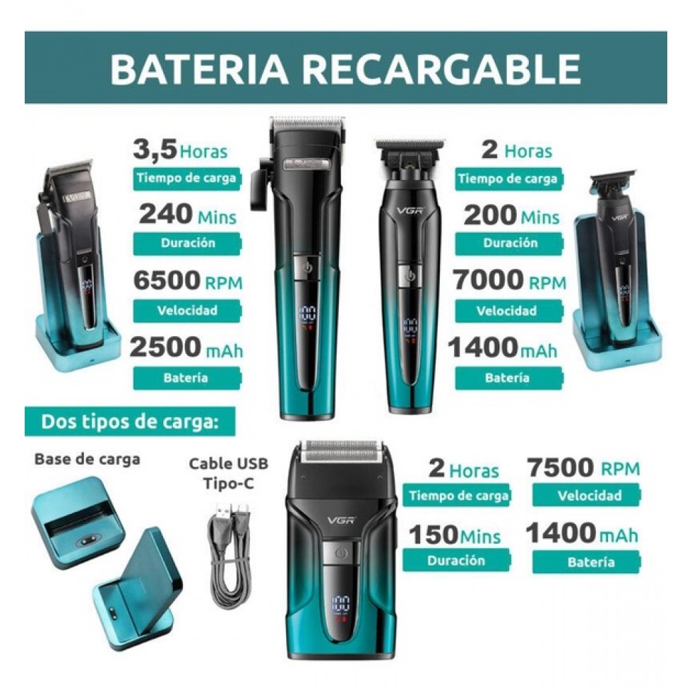 3в1 Машинки за Подстригване VGR V-694 за Коса Брада и Шейвър Самобръсначка Shaver 3в1 Машинки за Подстригване VGR V-694 за Коса Брада и Шейвър Самобръсначка Shaver