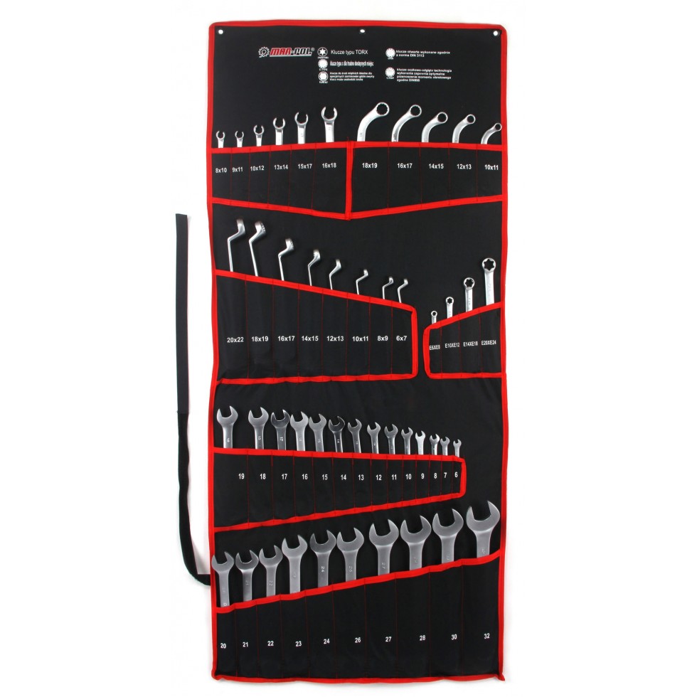 Полски Комплект Комбинирани Ключове 47 части MAR-POL Полски Комплект Комбинирани Ключове 47 части MAR-POL