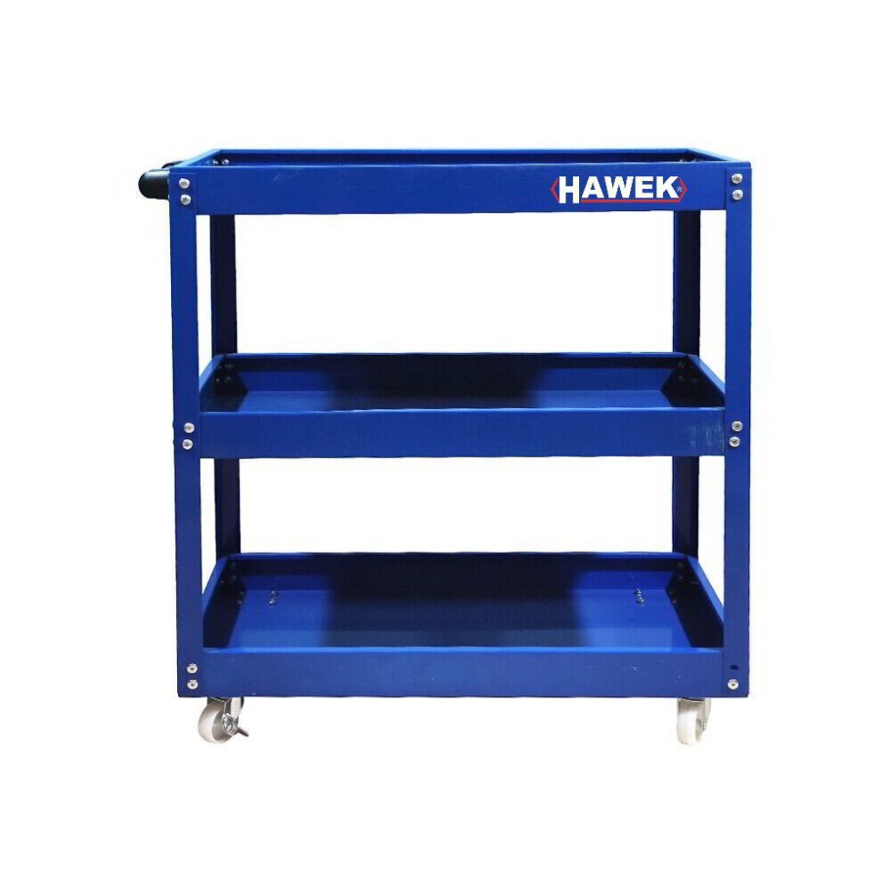 Количка за Инструменти HAWEK с 3 Етажа етажерки рафта ръчна Количка за Инструменти HAWEK с 3 Етажа етажерки рафта ръчна