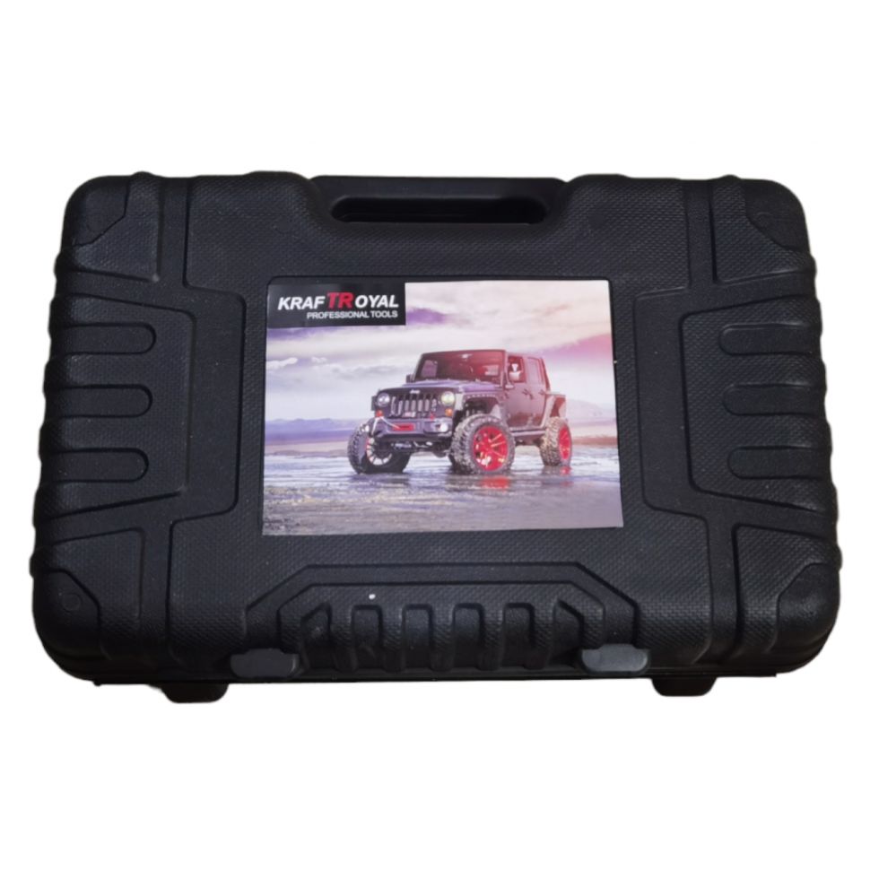 Компресор Двубутален за Помпане на Гуми с Led Фенер Маркуч за въздух Филитили и накрайници Комплект Пътна Помощ KRAFTROYAL Компресор Двубутален за Помпане на Гуми с Led Фенер Маркуч за въздух Филитили и накрайници Комплект Пътна Помощ KRAFTROYAL