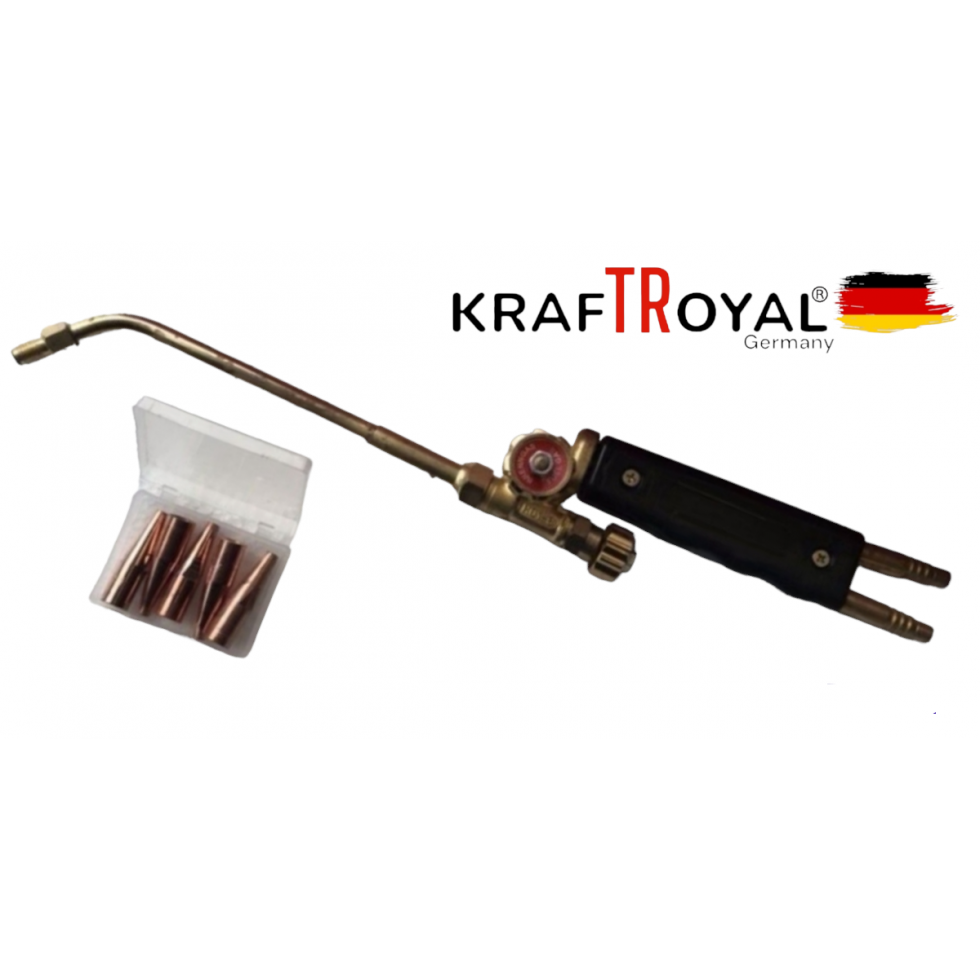 Горелка за Оксижен с 5 броя дюзи Ф1 Ф2 Ф3 Ф4 Ф5 KRAFTROYAL Горелка за Оксижен с 5 броя дюзи Ф1 Ф2 Ф3 Ф4 Ф5 KRAFTROYAL