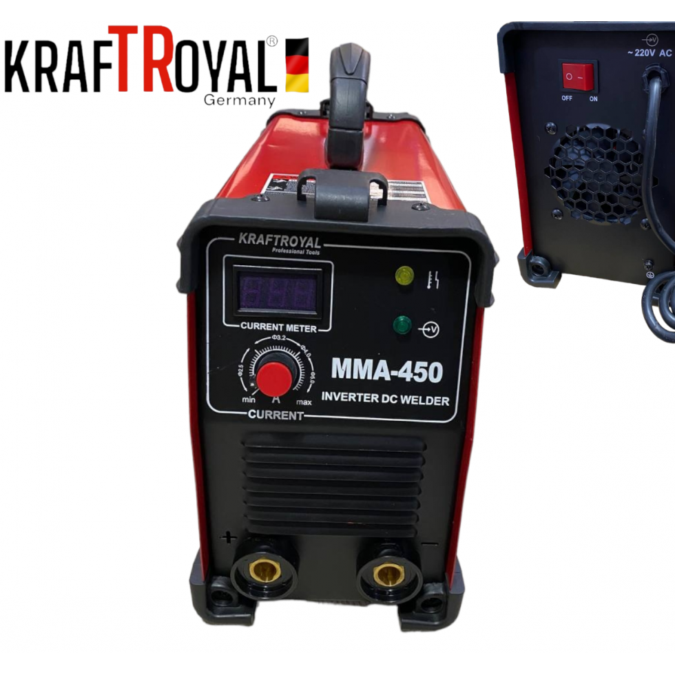 Инверторен Електрожен 450А KRAFT ROYAL Водоустойчив Инверторен Електрожен 450А KRAFT ROYAL Водоустойчив