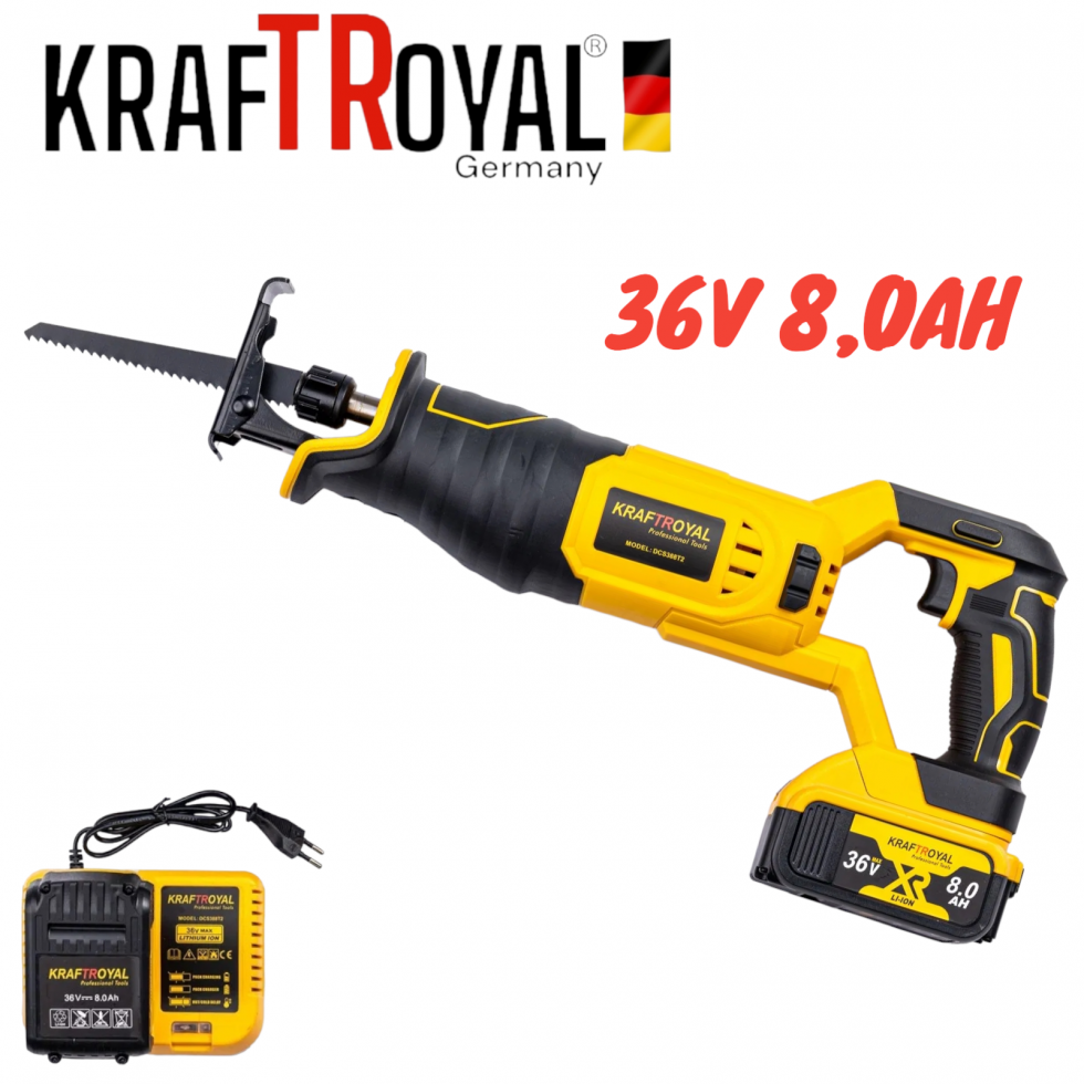 Акумулаторен Саблен Трион STAHLMAYER 36V 8,0AH Безжичен Прав трион Акумулаторен Саблен Трион STAHLMAYER 36V 8,0AH Безжичен Прав трион