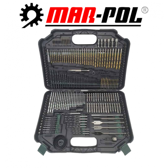 Накрайници 246 части Свредла и Битове за гедоре и винтоверт MAR-POL