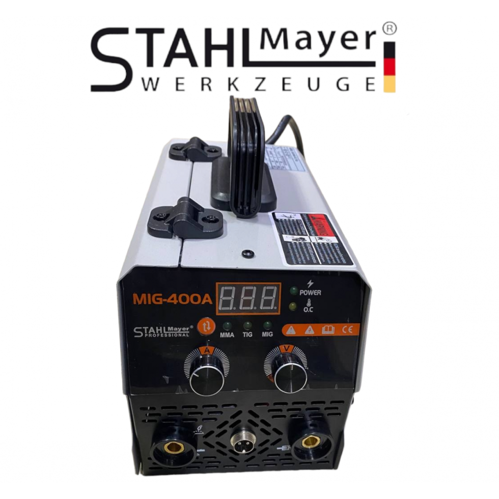 Телоподаващо Инверторен Електрожен 400А 2в1 Заваръчна Техника STAHLMAYER Телоподаващо Инверторен Електрожен 400А 2в1 Заваръчна Техника STAHLMAYER