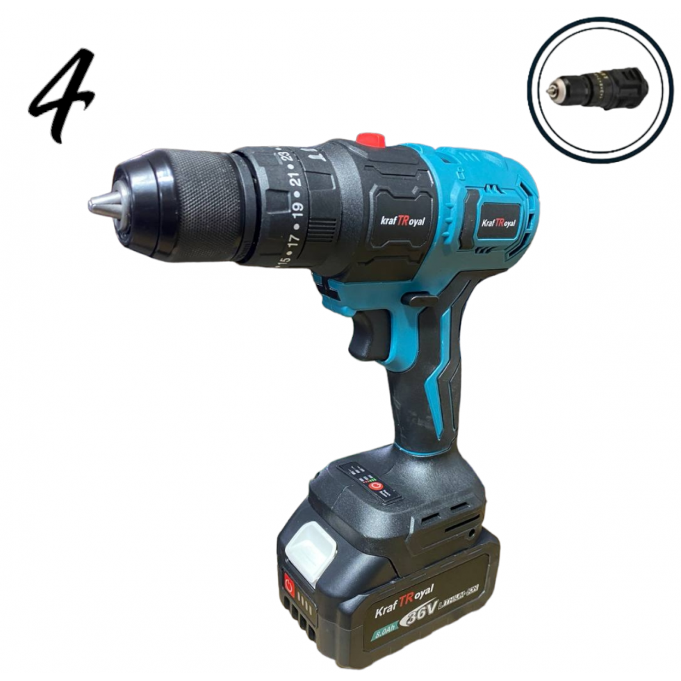 5в1 Мултифункционален Акумулаторен Инструмент 5 Глави 36V 8,0AH KRAFT ROYAL Винтоверт Гайковерт Саблен Трион Резачка за Клони и Ъглошлайф 5в1 Мултифункционален Акумулаторен Инструмент 5 Глави 36V 8,0AH KRAFT ROYAL Винтоверт Гайковерт Саблен Трион Резачка за Клони и Ъглошлайф