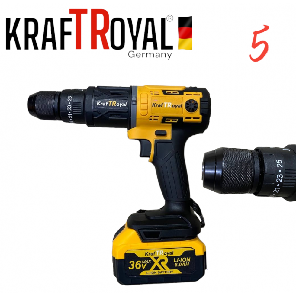 5в1 Мултифункционален Инструмент 5 Приставки Сменяеми KRAFTROYAL 36V Водоструйка Винтоверт Гайковерт-Импакт Перфоратор и Ъглошлайф Акумулаторен 2х Батерии 5в1 Мултифункционален Инструмент 5 Приставки Сменяеми KRAFTROYAL 36V Водоструйка Винтоверт Гайковерт-Импакт Перфоратор и Ъглошлайф Акумулаторен 2х Батерии