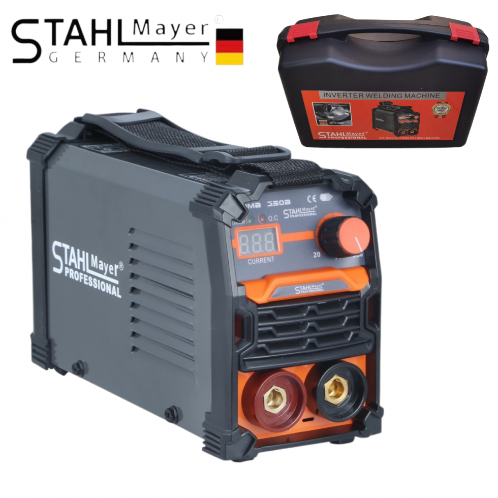 Инверторен Електрожен 350А + с куфар STAHLMAYER Инверторен Електрожен 350А + с куфар STAHLMAYER
