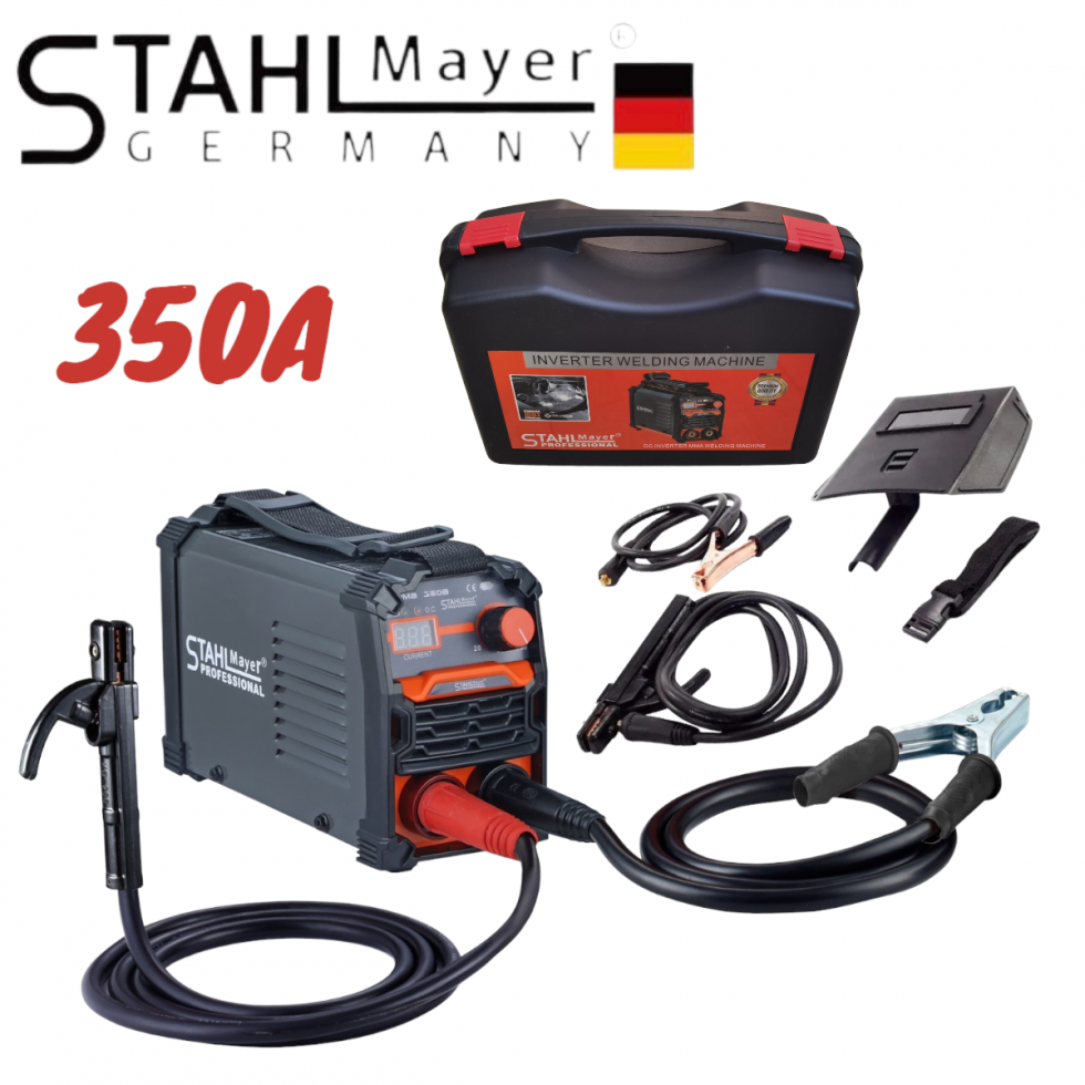 Инверторен Електрожен 350А + с куфар STAHLMAYER Инверторен Електрожен 350А + с куфар STAHLMAYER